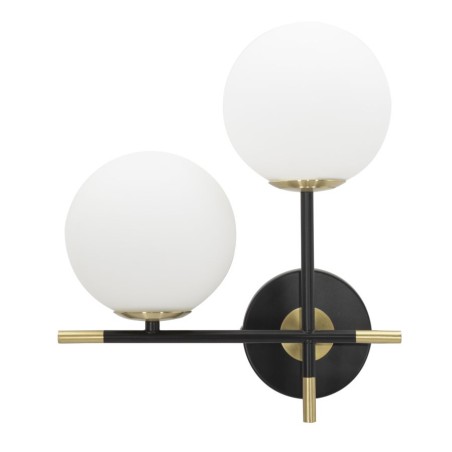 Aplique de pared doble GLAM Darky – Diseño glamuroso y estilo contemporáneo 30x17x35 cm