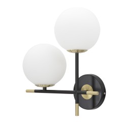 Aplique de pared doble GLAM Darky – Diseño glamuroso y estilo contemporáneo 30x17x35 cm