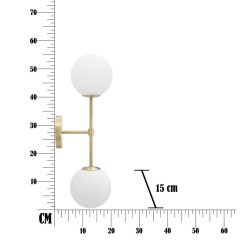 Aplique de pared GLAM GlamY Doppia – Elegancia y lujo contemporáneos 15x21x55 cm