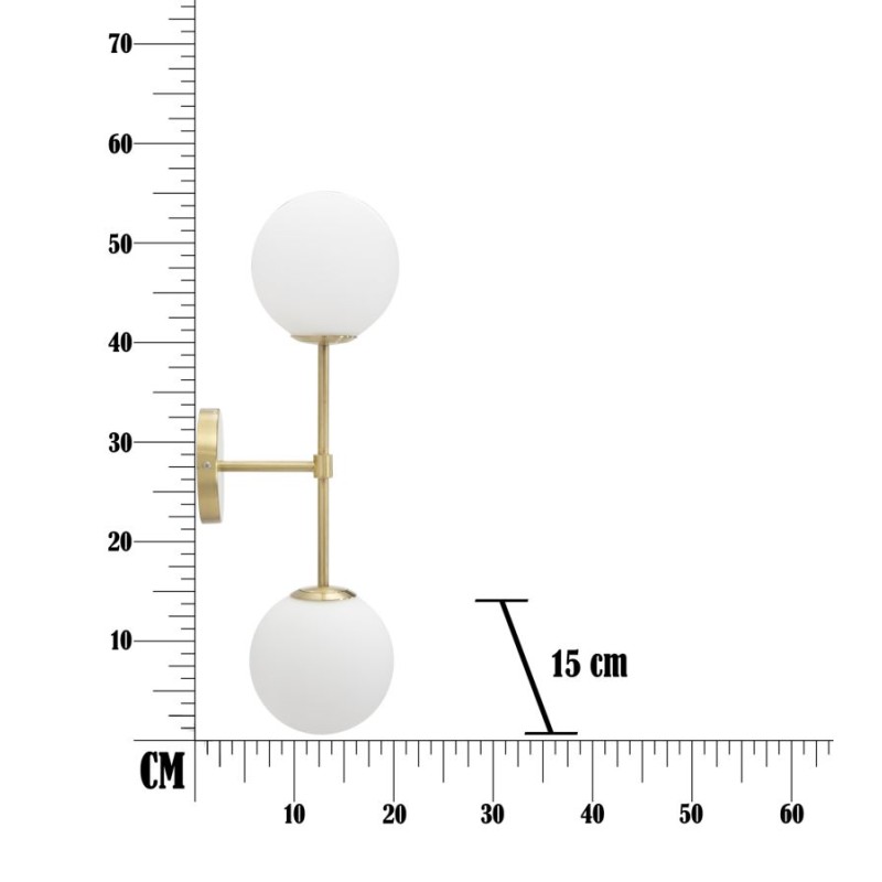 Aplique de pared GLAM GlamY Doppia – Elegancia y lujo contemporáneos 15x21x55 cm