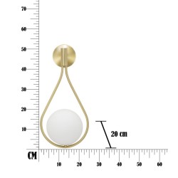 Aplique de pared GLAM GlamY Drop – Ambiente glamuroso y estilo único 24x20x52 cm