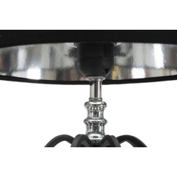Lámpara de mesa GLAM Darky Silver – Luz elegante y glamurosa Ø28x56 cm