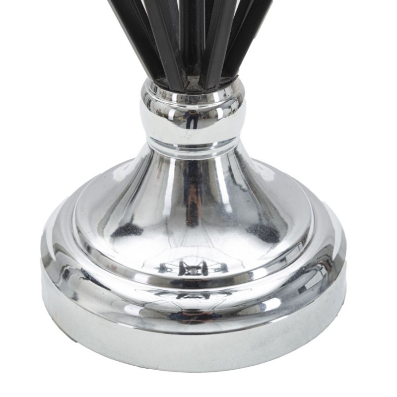 Lámpara de mesa GLAM Darky Silver – Luz elegante y glamurosa Ø28x56 cm