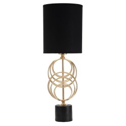 Lámpara de mesa circular GLAM – Estilo Glam contemporáneo Ø20x58,5 cm