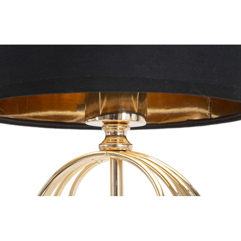 Lámpara de mesa circular GLAM – Estilo Glam contemporáneo Ø20x58,5 cm