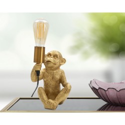 Lámpara de mesa GLAM Monkey – Diseño animal glamuroso 17x14,5x25 cm