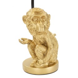 Lámpara de mesa GLAM Sit Monkey – Diseño animal y estilo glamuroso Ø20x51,5 cm
