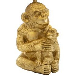 Lámpara de mesa GLAM Monkey Mum – Diseño animal chic y elegante Ø30x49 cm