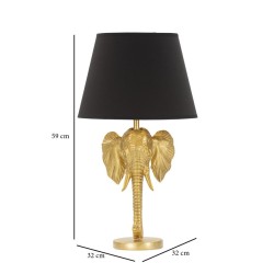 Lámpara de mesa GLAM Elephant – Elegancia animal Ø32x59 cm