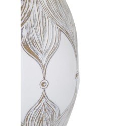 Lámpara de mesa ovalada de poliresina BOHO CHICH Atène – Luz elegante y bohemia Ø38x67 cm