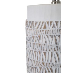 Lámpara de mesa BOHO CHICH Nairobi de poliresina – Ambiente bohemio y lujoso Ø35x60,5 cm