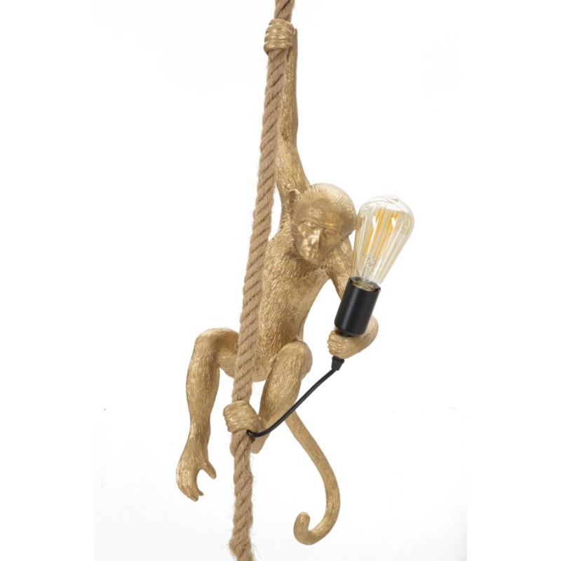 Lámpara de techo GLAM Gold Monkey – Diseño animal glamuroso y lujoso Ø27x32x60 cm