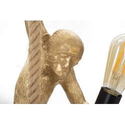Lámpara de techo GLAM Gold Monkey – Diseño animal glamuroso y lujoso Ø27x32x60 cm