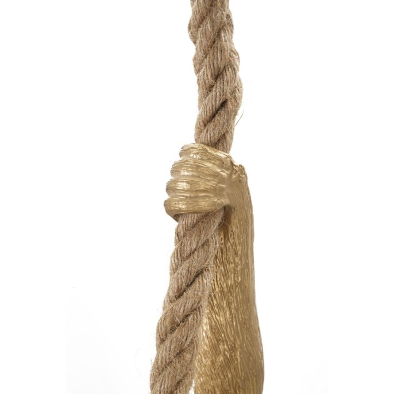 Lámpara de techo GLAM Gold Monkey – Diseño animal glamuroso y lujoso Ø27x32x60 cm