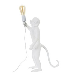 Lámpara de mesa GLAM White Monkey – Elegancia animal Ø26x34x55 cm