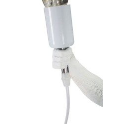 Lámpara de mesa GLAM White Monkey – Elegancia animal Ø26x34x55 cm