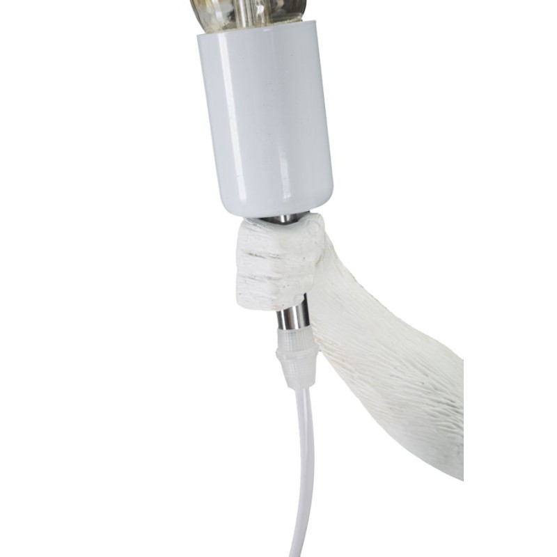 Lámpara de mesa GLAM White Monkey – Elegancia animal Ø26x34x55 cm