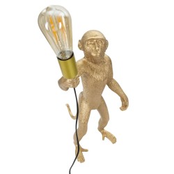 Lámpara de mesa GLAM Monkey Gold – Estilo contemporáneo y glamuroso Ø26x34x55 cm