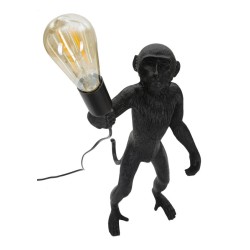 Lámpara de mesa GLAM Monkey, negra – Diseño elegante y ambiente chic Ø26x34x55 cm