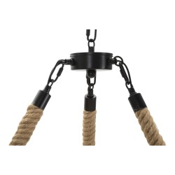 Lámpara de techo circular de cuerda – Iluminación bohemia y natural Ø 64x90 cm