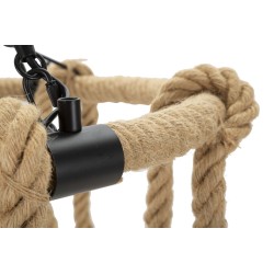 Lámpara de techo circular de cuerda – Iluminación bohemia y natural Ø 64x90 cm