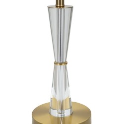 Lámpara de mesa de cristal – Elegancia glamurosa Ø 30x56 cm