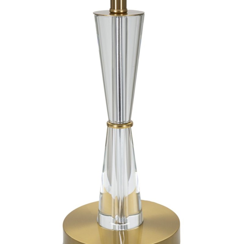 Lámpara de mesa de cristal – Elegancia glamurosa Ø 30x56 cm