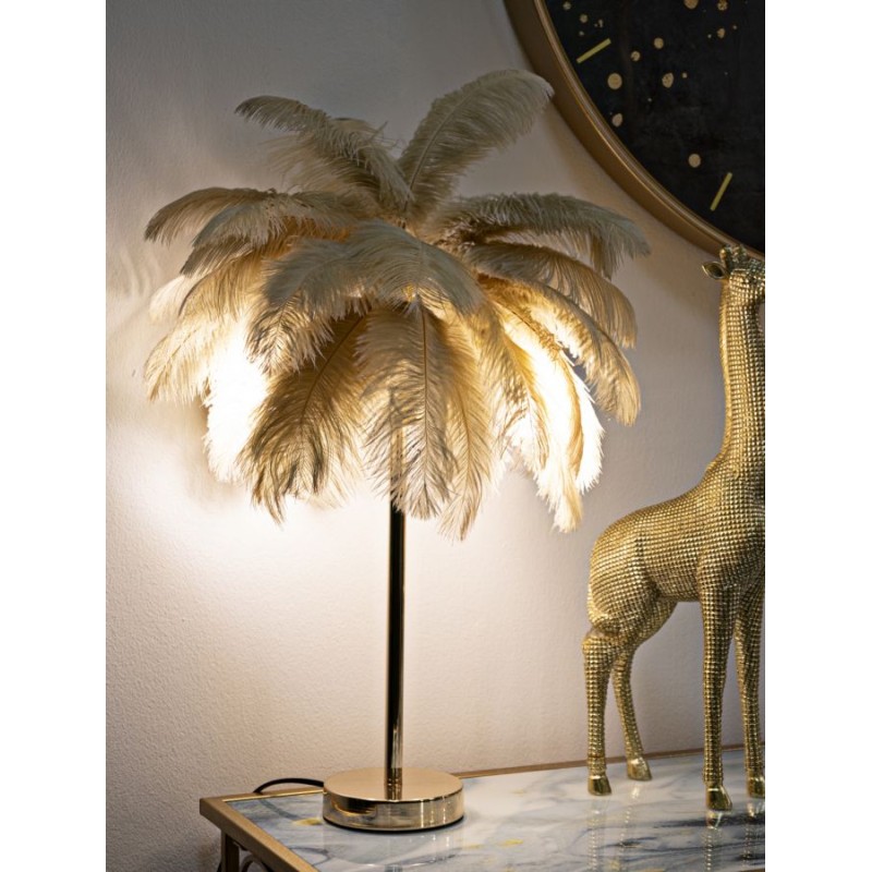Lámpara de mesa Palm Cammello – Lujo y glamour Ø 55x60 cm