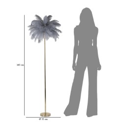 Lámpara de pie Palm Gray – Diseño elegante Ø 55x160 cm