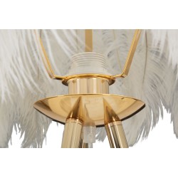 Lámpara de pie con base de pluma – Diseño elegante Ø 46x147 cm