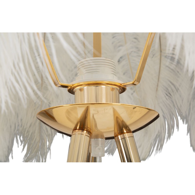 Lámpara de pie con base de pluma – Diseño elegante Ø 46x147 cm