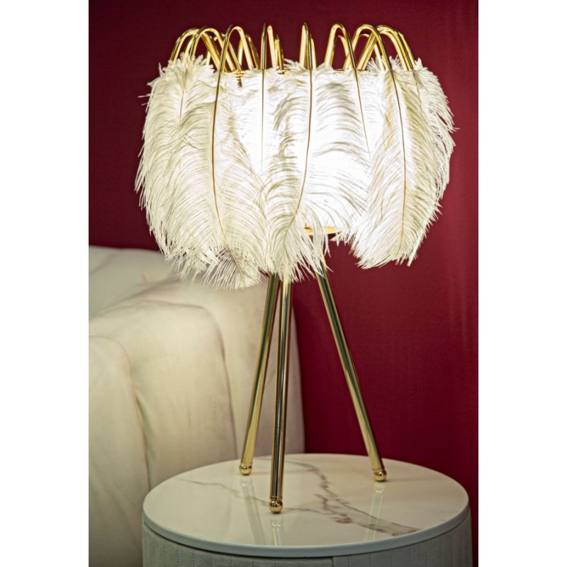 Lámpara de mesa Feather Stand – Glamurosa y elegante Ø 40x60 cm