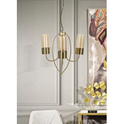 Lámpara de techo Versailles de 3 luces – Estilo glamuroso y clásico Ø 60 x 103 cm
