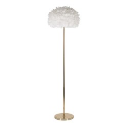 Lámpara de pie Feathers Slim blanca – Elegante y glamurosa Ø 43x170 cm