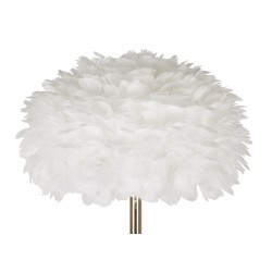 Lámpara de pie Feathers Slim blanca – Elegante y glamurosa Ø 43x170 cm