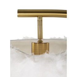 Lámpara de pie semicircular – Estilo Glam 60x33x170 cm