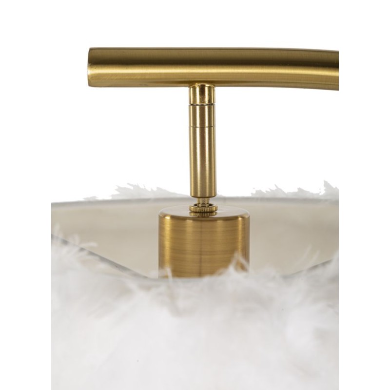 Lámpara de pie semicircular – Estilo Glam 60x33x170 cm