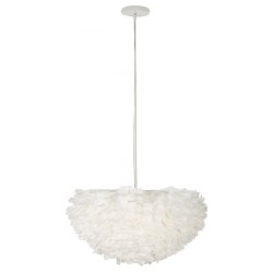 Lámpara de techo Feather – Estilo glamuroso y contemporáneo Ø 60x30 cm (altura con cable 110 cm)