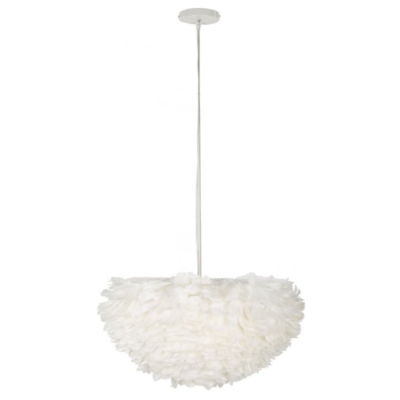 Lámpara de techo Feather – Estilo glamuroso y contemporáneo Ø 60x30 cm (altura con cable 110 cm)