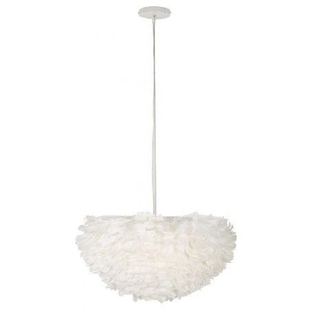 Lámpara de techo Feather – Estilo glamuroso y contemporáneo Ø 60x30 cm (altura con cable 110 cm)