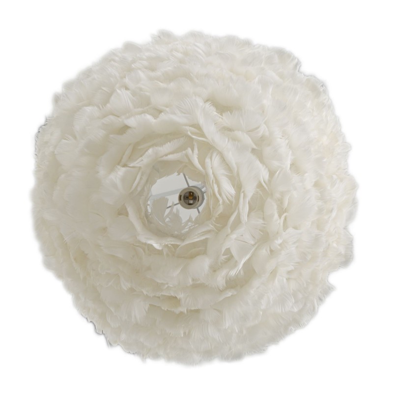 Lámpara de techo Feather – Estilo glamuroso y contemporáneo Ø 60x30 cm (altura con cable 110 cm)