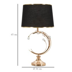 Lámpara de mesa Bruselas – Glamour y elegancia Ø 36x65 cm