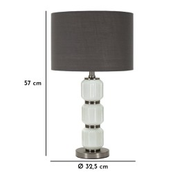 Lámpara de mesa Bright Three – Glamour y elegancia Ø 32,5 x 57 cm
