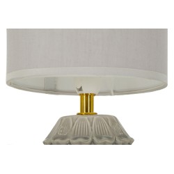 Lámpara de noche Pigny Grey – Elegancia contemporánea Ø 15x30,5 cm