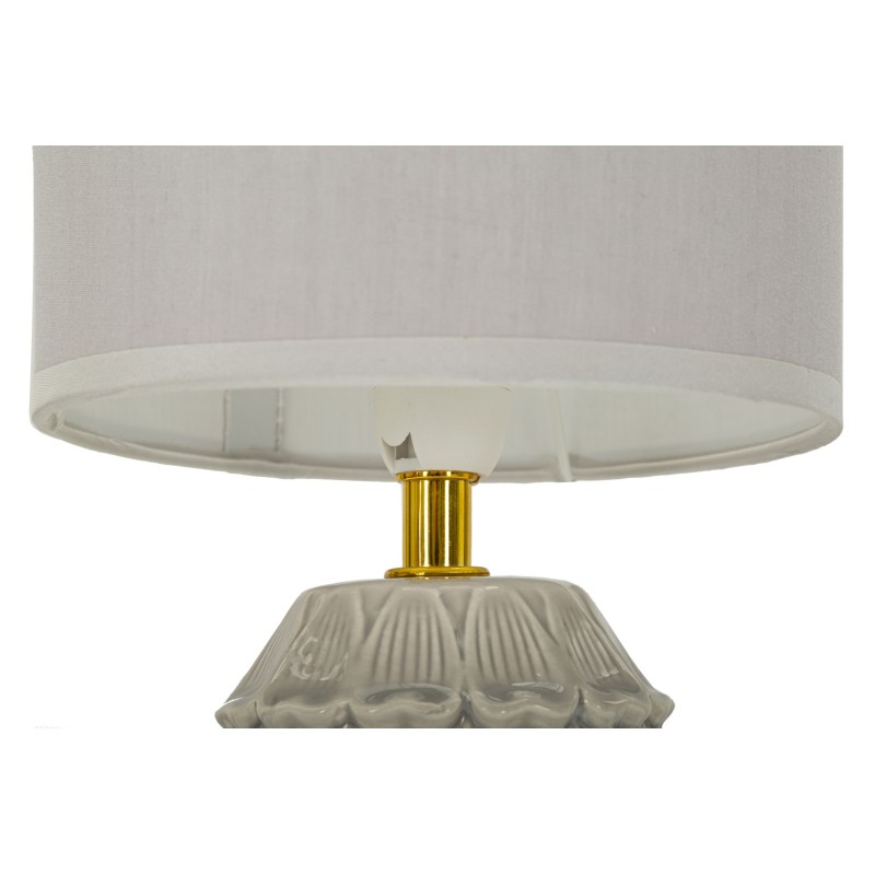 Lámpara de noche Pigny Grey – Elegancia contemporánea Ø 15x30,5 cm