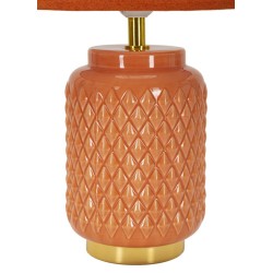 Lámpara de mesa cuadrada naranja – Lujo y minimalismo Ø 28x44 cm