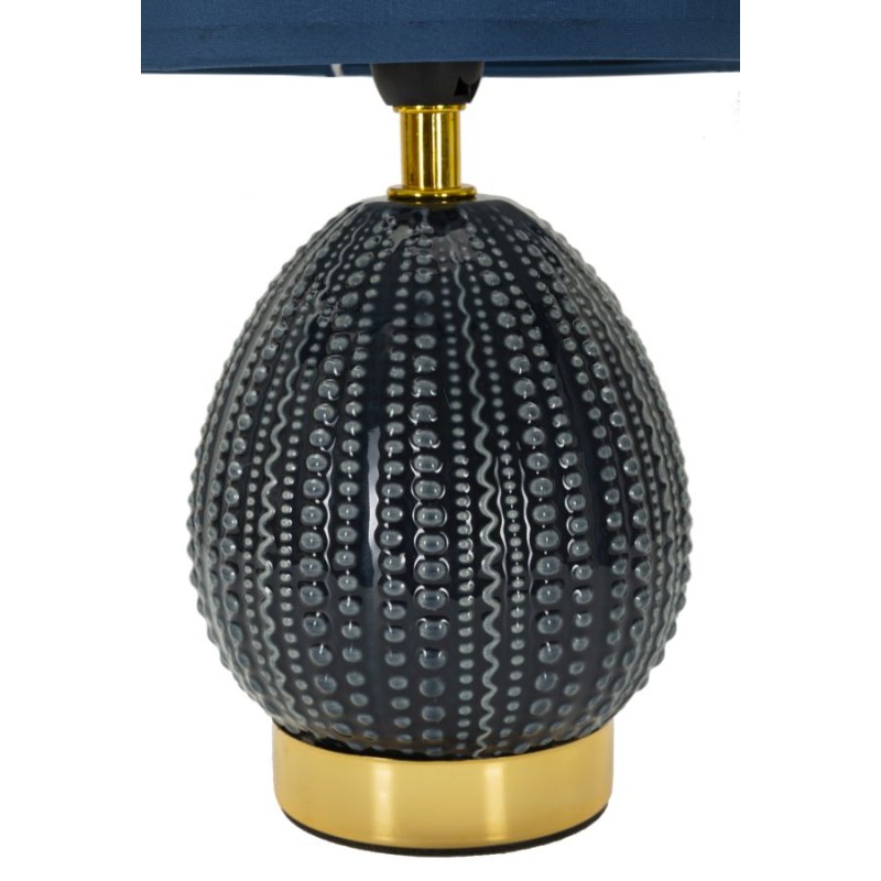 Lámpara de noche Flavi Blue – Estilo minimalista glamuroso Ø 15x30,5 cm