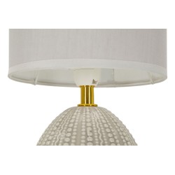 Lámpara de noche Flavi Grey – Elegancia contemporánea Ø 15x30,5 cm