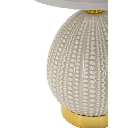 Lámpara de noche Flavi Grey – Elegancia contemporánea Ø 15x30,5 cm