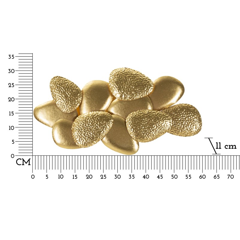 Aplique de pared con forma de concha marina – Estilo glamuroso 59,8 x 11 x 31 cm